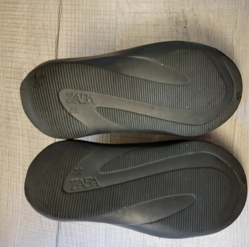 Zara Kids Black Moccasins